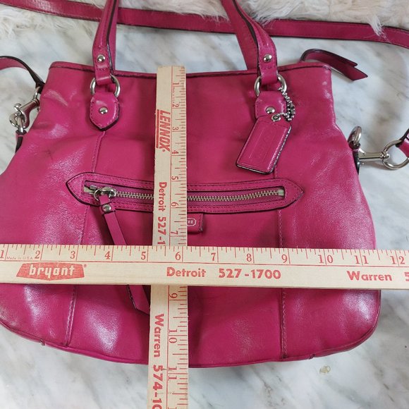 Coach F23901 Pink Daisy Leather Mia Leather Crossbody Bag - Picture 12 of 15